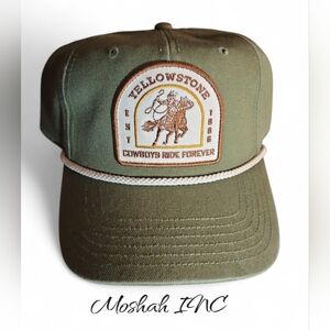 Yellowstone Official Rope Hat Cap Patch Logo Cowboys Ride Forever